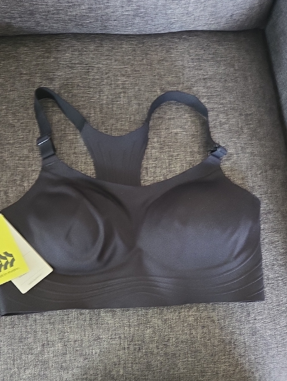 all in motion Black Seamless Racerback Sports Bra